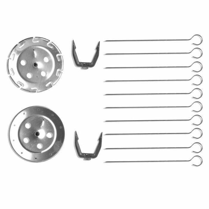 Livoo DOM323 Asador Kebab y Giroscopios para Aves y Carne, 21L 1500W Rotación 360°, 10 Brochetas, Negro 1