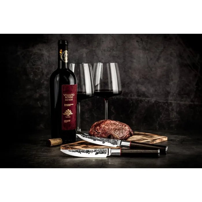 Forged FOR8720039623644 Juego de 4 Cuchillos para Carne Acero Japonés 440C Mango Madera Dalbergia 0 Forged FOR8720039623644 Juego de 4 Cuchillos para Carne Acero Japonés 440C Mango Madera Dalbergia 0