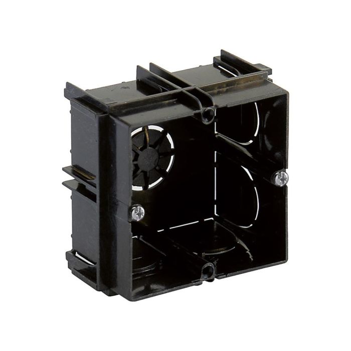 Solera Caja enlazable cuadrada 6,5x6,5x4,0cm con 9 entradas para tubo ø25mm, Modelo 6625