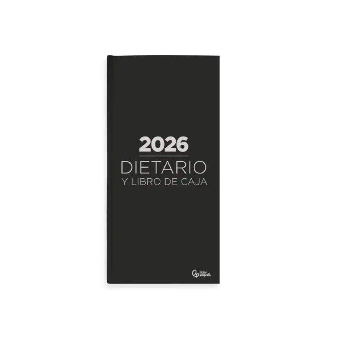 Liderpapel Dietario 2026 Cuarto Dia Pagina 150x215 mm Negro Papel 70 gr FSC 1