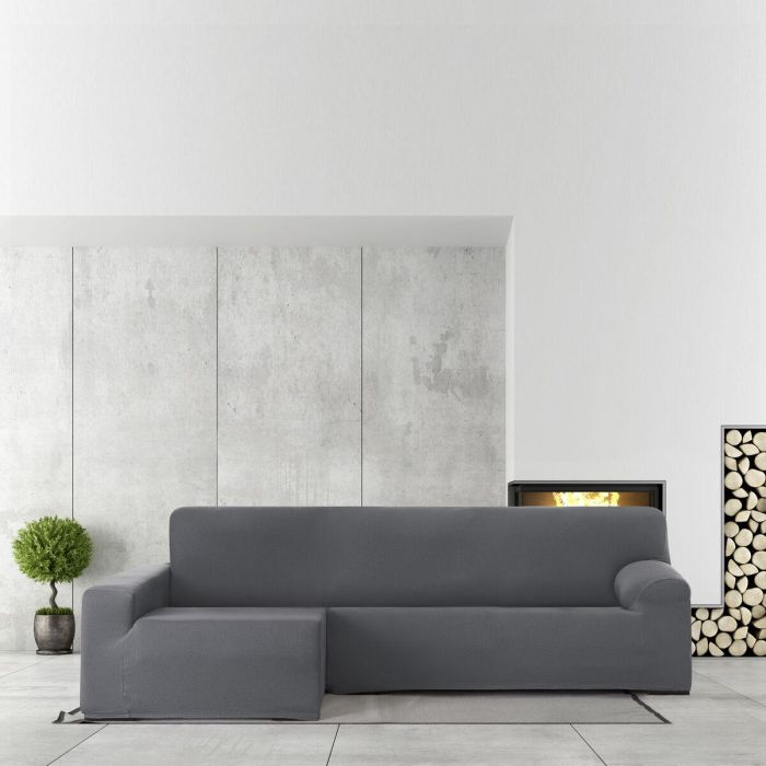 Funda para chaise longue de brazo largo izquierdo Eysa BRONX Gris oscuro 170 x 110 x 310 cm 5