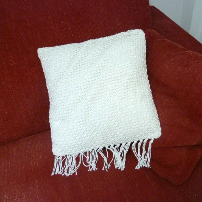 Cojín Blanco Home Deco Factory 40x40 cm 1 Cojín Blanco Home Deco Factory 40x40 cm 1