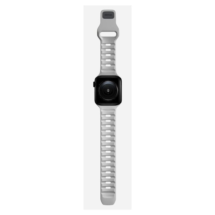 Nomad Sport Band Lunar Gray - Correa Deportiva de Caucho Ajustable para Apple Watch Ultra / 46mm y Series 42/44/45/49mm, Resistente al Agua 5