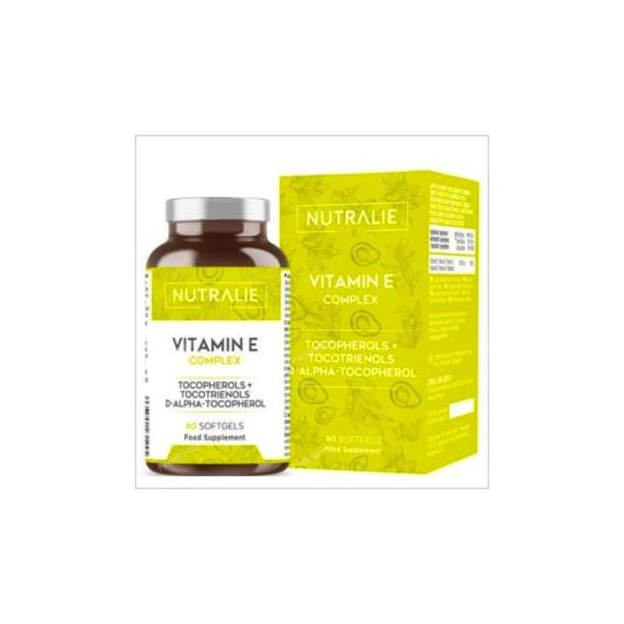NUTRALIE Vitamina E Complex 60Softgels, Protección Celular Frente al Daño Oxidativo