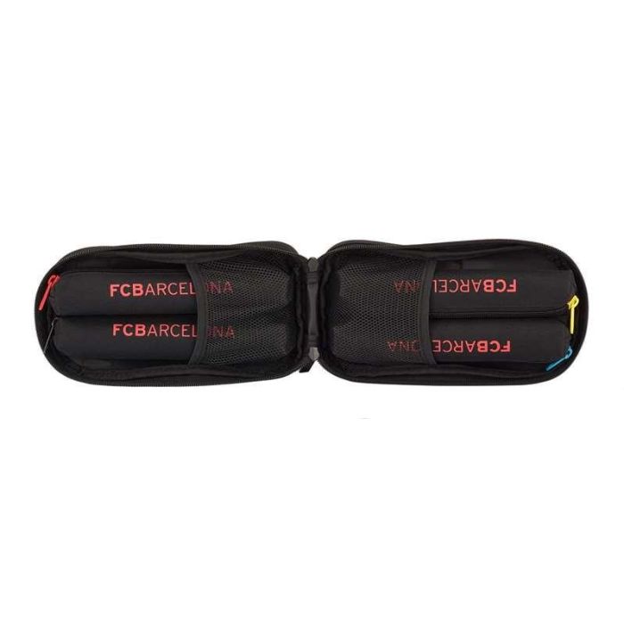 Plumier Mochila F.C. Barcelona Negro 12 x 23 x 5 cm 1