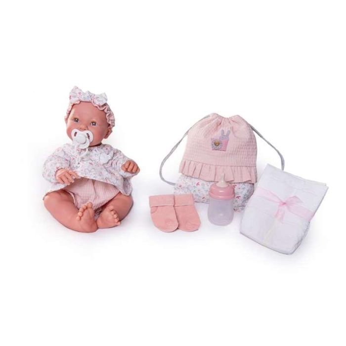 Muñeca recién nacida mia, hace pipi con mochila para ti. 42 cm. incluye mochila y biberon 4 Muñeca recién nacida mia, hace pipi con mochila para ti. 42 cm. incluye mochila y biberon 4