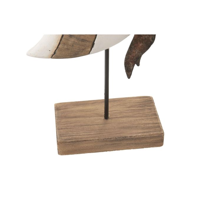 DKD Home Decor Figura Pez Blanco Natural Paulownia Metal 7 x 39 x 20.5 cm (2 Unidades) DKD Home Decor Figura Pez Blanco Natural Paulownia Metal 7 x 39 x 20.5 cm (2 Unidades)