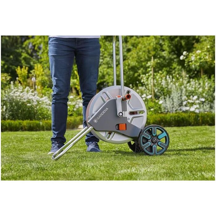 GARDENA 18541-20 Carro Manguera CleverRoll M Metall, Manual, Capacidad 60m, Acero Inoxidable y Plástico 5 GARDENA 18541-20 Carro Manguera CleverRoll M Metall, Manual, Capacidad 60m, Acero Inoxidable y Plástico 5