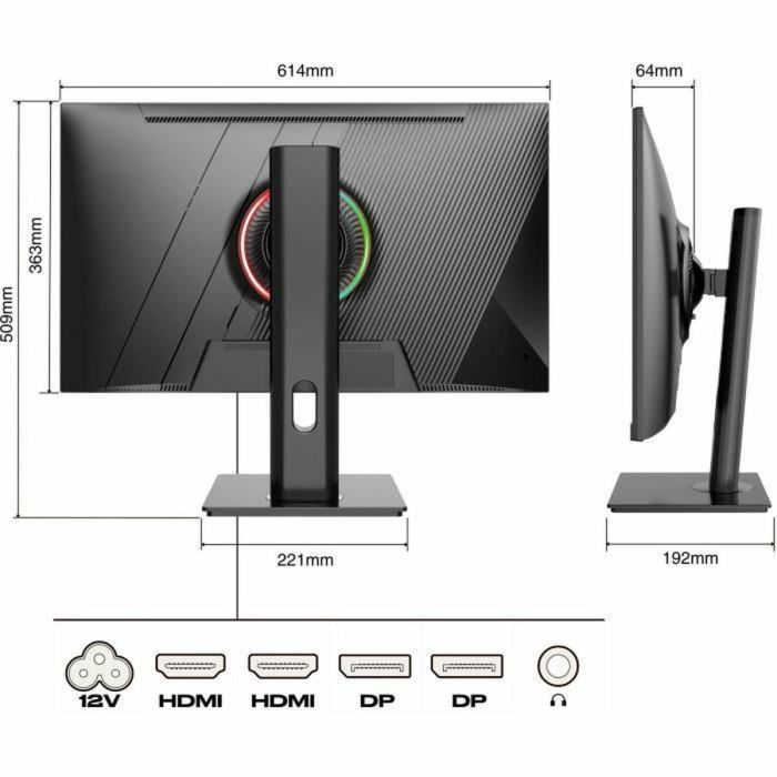 Japannext JAP1717662470195 Pantalla Gaming 27" WQHD 165Hz Soporte ergonómico DP 1.4 HDMI 2.0 4 Japannext JAP1717662470195 Pantalla Gaming 27" WQHD 165Hz Soporte ergonómico DP 1.4 HDMI 2.0 4