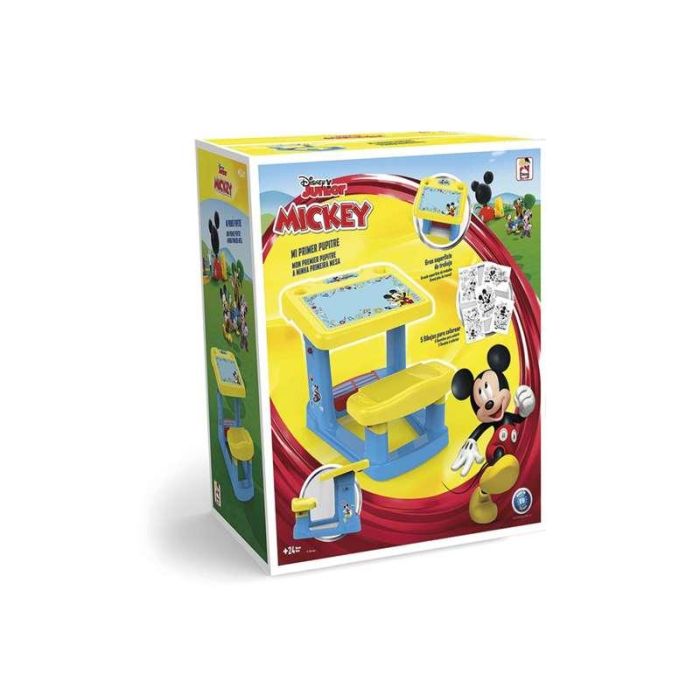 Pupitre con banco mickey 57x73x49 cm incluye 5 laminas 2 Pupitre con banco mickey 57x73x49 cm incluye 5 laminas 2
