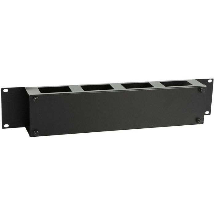 Lanview Panel de Gestión de Cables 19" Tipo S con Cubierta Negro