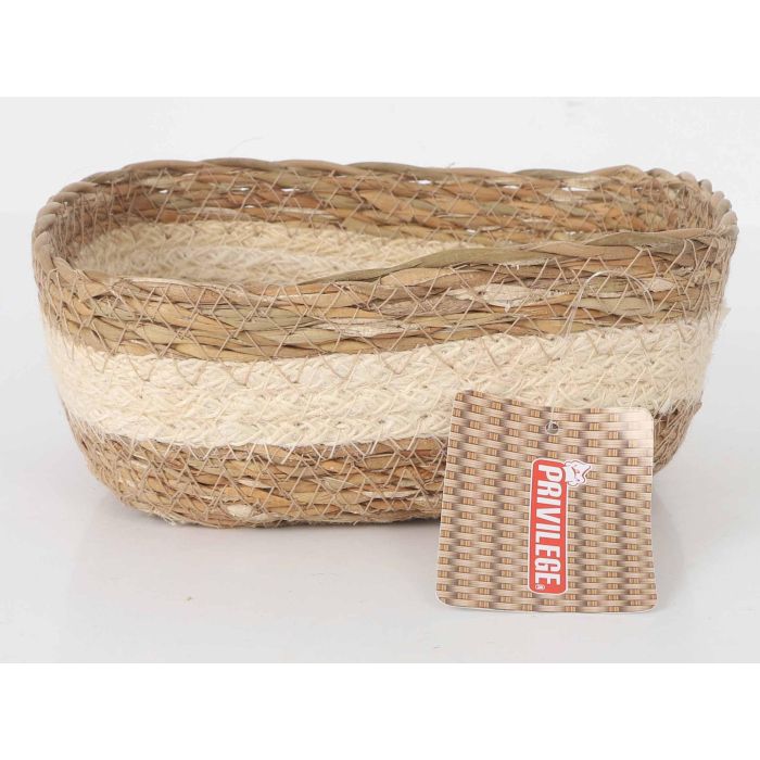 Inde Cesta Cónica de Mimbre Cuadrada 17x17x7 cm (18 Unidades) 1