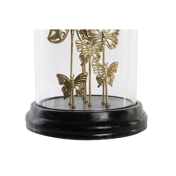 DKD Home Decor Decoracion Glam Dorado Negro Cristal Metal 18.5 x 18.5 x 32.5 cm 1