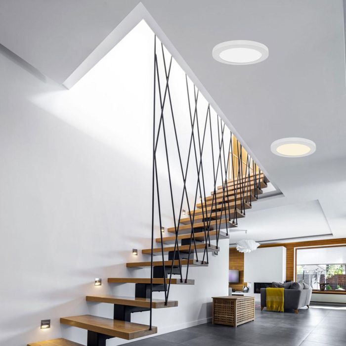 Foco empotrable Muvit iO Blanco 30 W 3000 lm 330 mm Wi-Fi