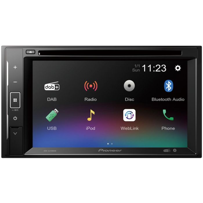 Pioneer AVH-A240DABDAB Autorradio 2 DIN con Pantalla 6.2" DVD USB Bluetooth DAB+
