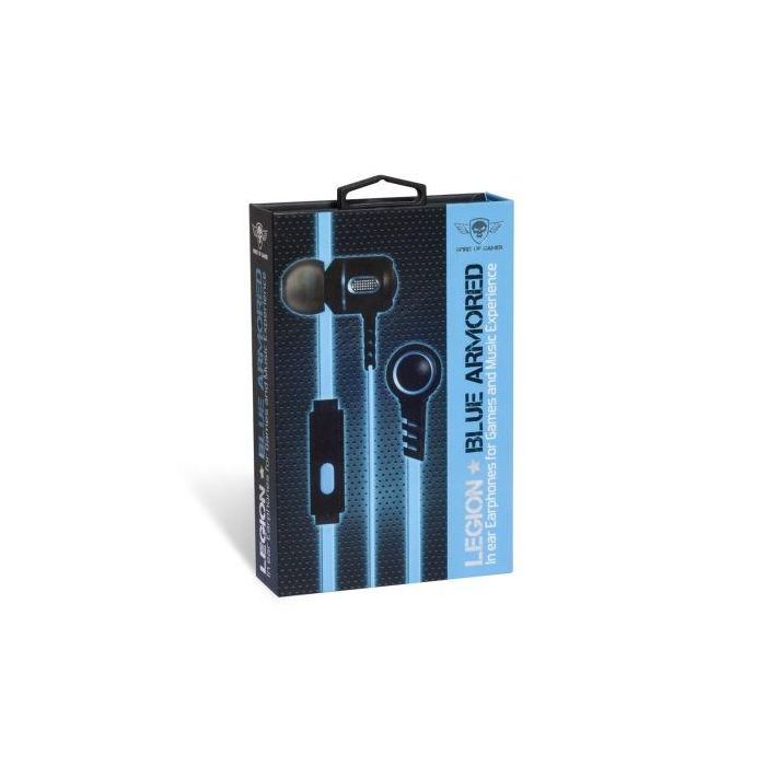 AURICULARES SPIRIT OF GAMER LEGIÓN BLUE ARMORED - DRIVERS 10MM - CONECTOR JACK 3.5MM - FUNC. MANOS LIBRES - COMPAT. PS4/PS3/XBOX ONE/SMARTPHONE 2 AURICULARES SPIRIT OF GAMER LEGIÓN BLUE ARMORED - DRIVERS 10MM - CONECTOR JACK 3.5MM - FUNC. MANOS LIBRES - COMPAT. PS4/PS3/XBOX ONE/SMARTPHONE 2