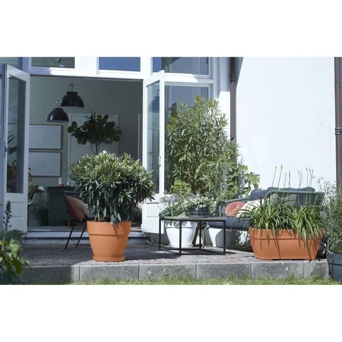Elho ELH8711904483210 Jardinera Vibia Campana Terrasse 80 L 77 x An 35 x Al 33 cm Marrón Exterior 100% Reciclado 3 Elho ELH8711904483210 Jardinera Vibia Campana Terrasse 80 L 77 x An 35 x Al 33 cm Marrón Exterior 100% Reciclado 3
