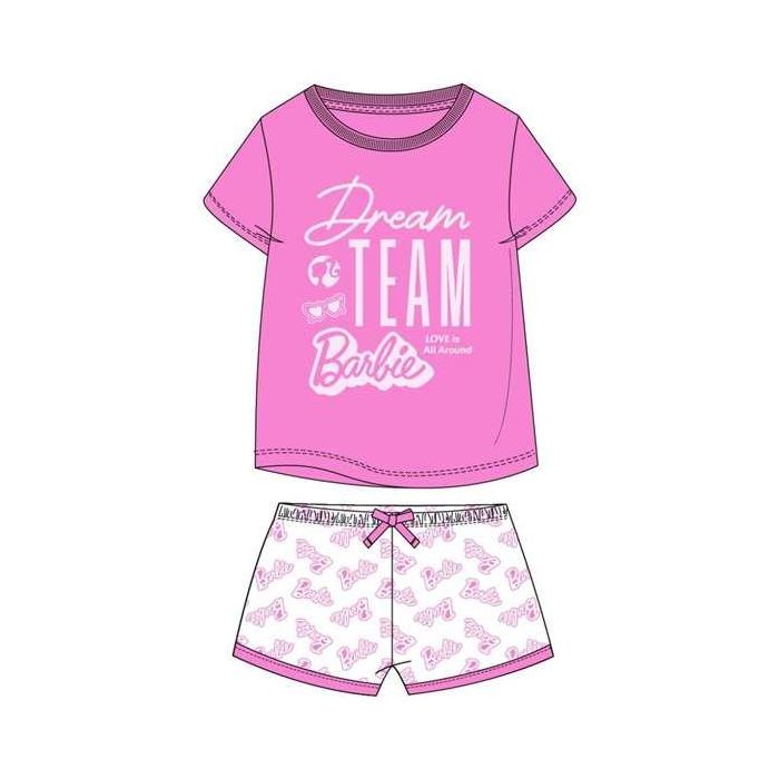 Pijama corto single jersey barbie 8 años Pijama corto single jersey barbie 8 años