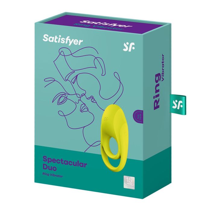 Satisfyer Spectacular duo anillo vibrador amarillo Satisfyer Spectacular duo anillo vibrador amarillo
