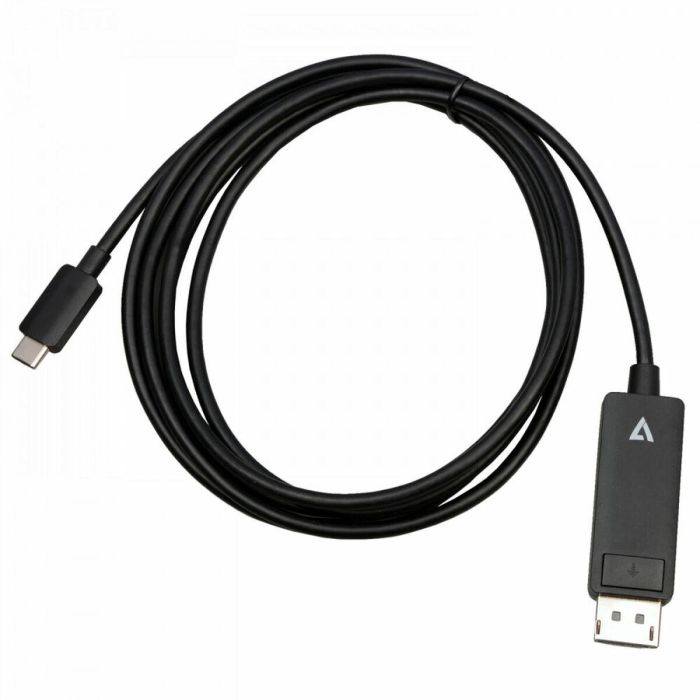 Adaptador USB-C a DisplayPort V7 V7USBCDP14-2M Negro 2 m 8K Ultra HD Adaptador USB-C a DisplayPort V7 V7USBCDP14-2M Negro 2 m 8K Ultra HD