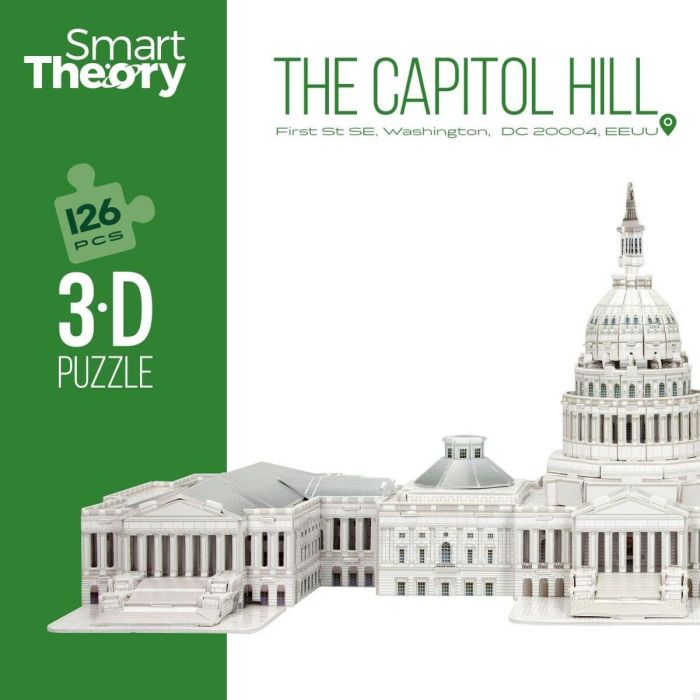 Puzzle 3D capitolio 126 piezas. 52,5x23,5x20,5 cm 5 Puzzle 3D capitolio 126 piezas. 52,5x23,5x20,5 cm 5