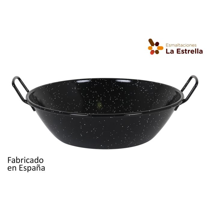 Paellera honda bordonada 34 cm - 6.3L jaspeada - La Estrella (8 Unidades) Paellera honda bordonada 34 cm - 6.3L jaspeada - La Estrella (8 Unidades)