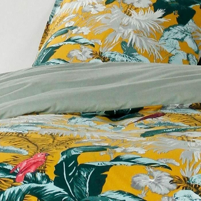 Today 115519 Juego de Cama Sunshine Algodón Estampado Amarillo 57 Hilos 2 Personas 260x240cm con 2 Fundas de Almohada 2