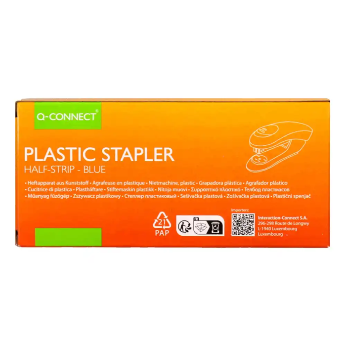Q-connect Grapadora KF14205 Plástico ABS Azul Capacidad 20 Hojas 8