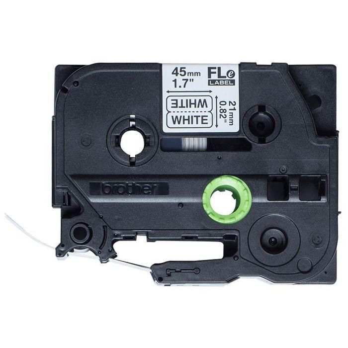 BROTHER Cinta de etiquetas modo bandera. Texto negro sobre fondo blanco. 1 BROTHER Cinta de etiquetas modo bandera. Texto negro sobre fondo blanco. 1