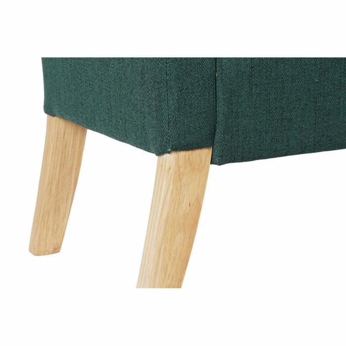 Banqueta DKD Home Decor 8424001795512 Natural Madera Poliéster Verde (130 x 44 x 69 cm) 4