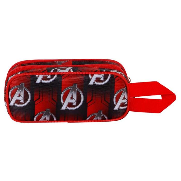 Marvel Los Vengadores Estuche Portatodo 3D Doble con Relieve, 2 Compartimentos, Rojo 2 Marvel Los Vengadores Estuche Portatodo 3D Doble con Relieve, 2 Compartimentos, Rojo 2