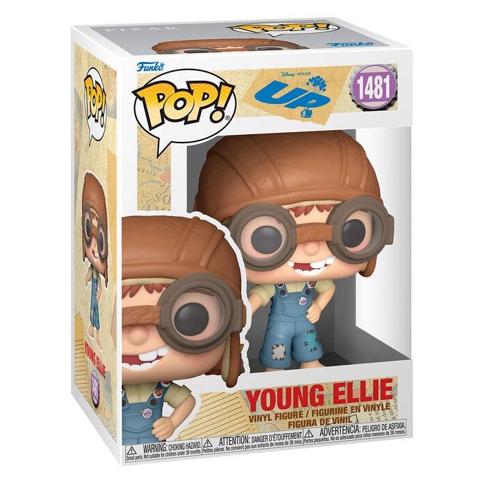 Funko Pop! 80839 Figura de Vinilo Coleccionable Ellie Joven de Up Disney Pixar, Detalles Aventureros y Conmovedores, Ideal para Fans 1