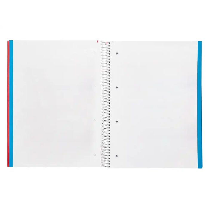 Liderpapel Cuaderno espiral A4 Micro Jolly tapa forrada 140h 75gr liso 5 bandas 4 taladros colores surtidos 6 Liderpapel Cuaderno espiral A4 Micro Jolly tapa forrada 140h 75gr liso 5 bandas 4 taladros colores surtidos 6