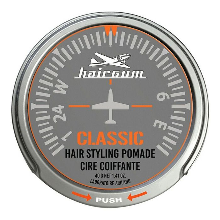 Hairgum CLASSIC Hair Styling Pomade Cera de Peinado para Hombre con Acabado Brillante 40 gr 6