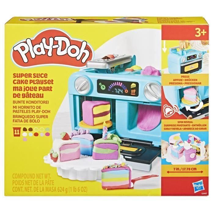 Play-Doh Horno de Pasteles Creativo | Set con 11 Botes de Plastilina, Moldes, Base Giratoria y Accesorios para Niños +3 Años Play-Doh Horno de Pasteles Creativo | Set con 11 Botes de Plastilina, Moldes, Base Giratoria y Accesorios para Niños +3 Años