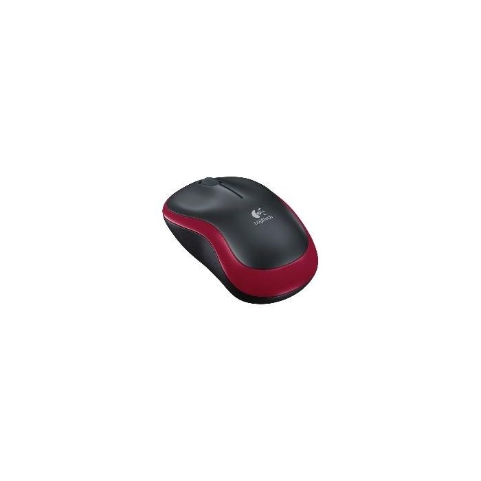 Logitech Ratón M185 Inalámbrico 1000PPP Ambidiestro 3 Botones Compacto Rojo