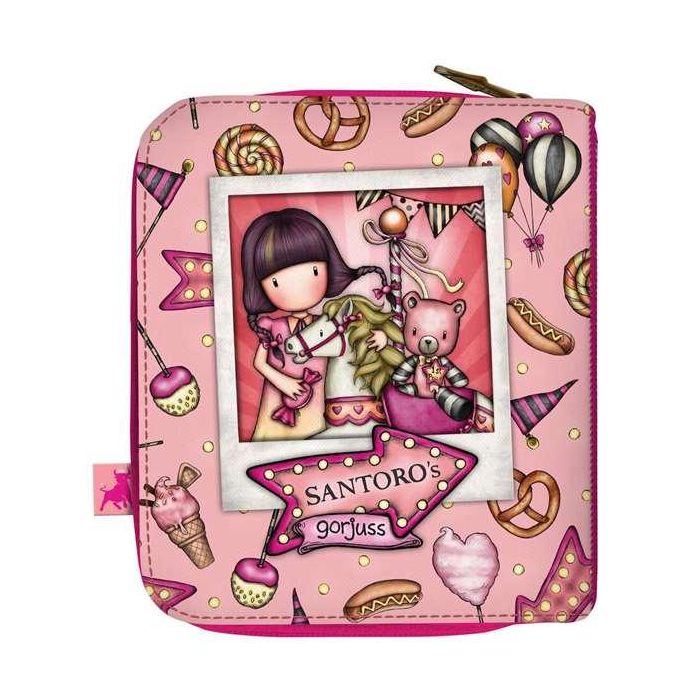 Cartera Gorjuss Carousel Salmón 10 x 12 x 3 cm
