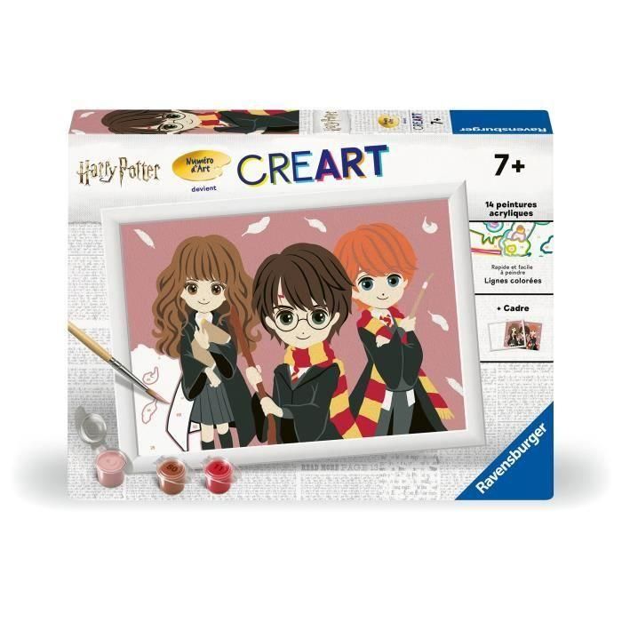 Ravensburger AAAPP10739 - Set de Pintura por Números CreArt Kids - Retrato de grupo - 18 x 24 cm