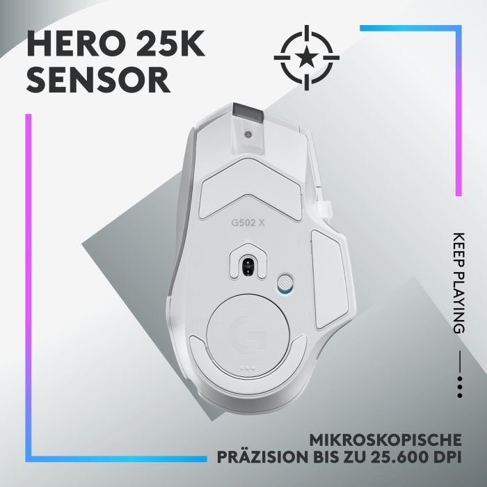 Logitech G502 X PLUS - WHITE/PREMIUM - EER2 3