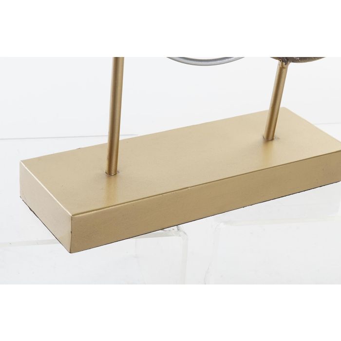 DKD Home Decor Decoración Escandinava Abstracta Dorado y Marrón de Metal y PVC de 49x44 cm (Alto x Ancho) Set de 2 Unidades 2 DKD Home Decor Decoración Escandinava Abstracta Dorado y Marrón de Metal y PVC de 49x44 cm (Alto x Ancho) Set de 2 Unidades 2