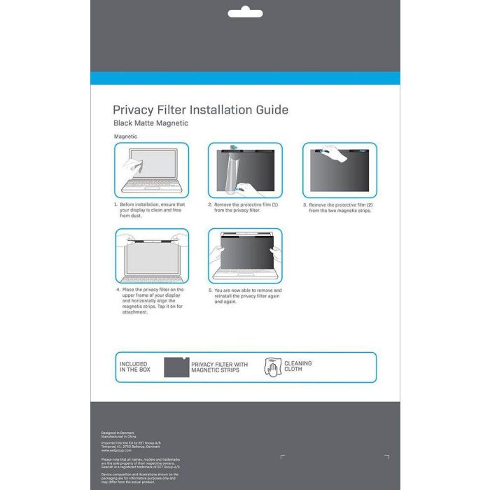 eSTUFF Magnetic Privacy Filter 13" 3:2 Surface pro 8 2 eSTUFF Magnetic Privacy Filter 13" 3:2 Surface pro 8 2