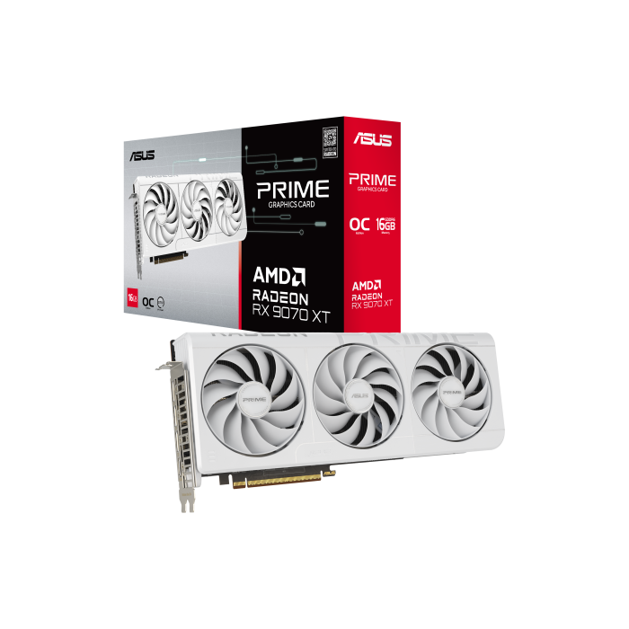 Asus 90YV0L75-M0NA00 AMD Radeon RX 9070 XT 16 GB GDDR6 Tarjeta Gráfica Blanca Asus 90YV0L75-M0NA00 AMD Radeon RX 9070 XT 16 GB GDDR6 Tarjeta Gráfica Blanca