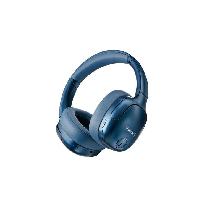 Intenso Auriculares O400HA Bluetooth 5.3 Over-Ear con Cancelación Activa de Ruido (ANC) 35 dB, 75h Autonomía, Azul