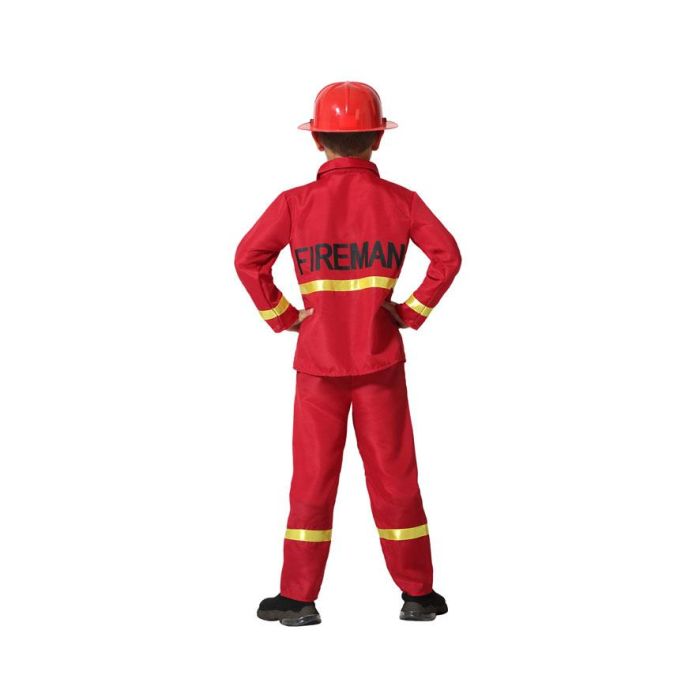 Disfraz Bombero Niño Infantil Rojo 7-9 Años 2 Disfraz Bombero Niño Infantil Rojo 7-9 Años 2