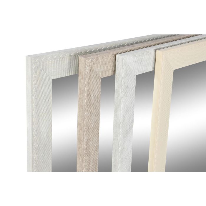 Espejo de pared DKD Home Decor Marfil 70 x 2 x 97 cm (4 Unidades) 1