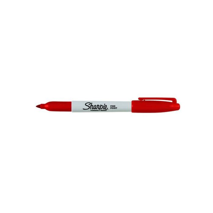 Rotulador Permanente Sharpie Fine Rojo (Set de 12)