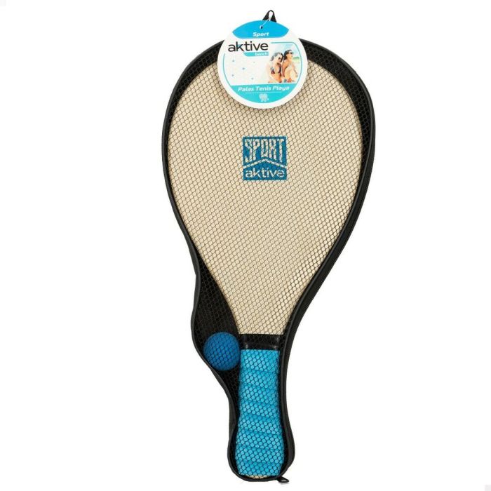 Palas de Playa con Pelota Aktive 20 x 44 x 1 cm (6 Unidades) 1 Palas de Playa con Pelota Aktive 20 x 44 x 1 cm (6 Unidades) 1