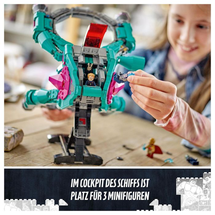 LEGO 76255 Nave de los Nuevos Guardianes Marvel Super Heroes Juego Construcción 1108 Piezas 10+ Años