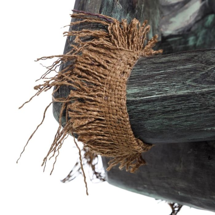 S/2 Figura Negro Madera Decoración 50 X 53 X 67 cm