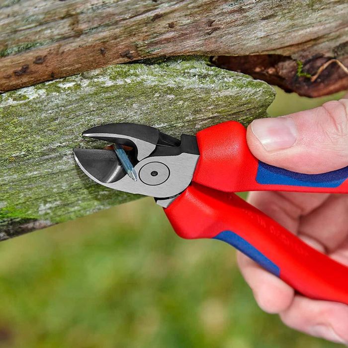 Knipex Alicates de corte diagonal 165 x 53 x 21 mm, negro atramentado pulido, filo con bisel, corte limpio 4